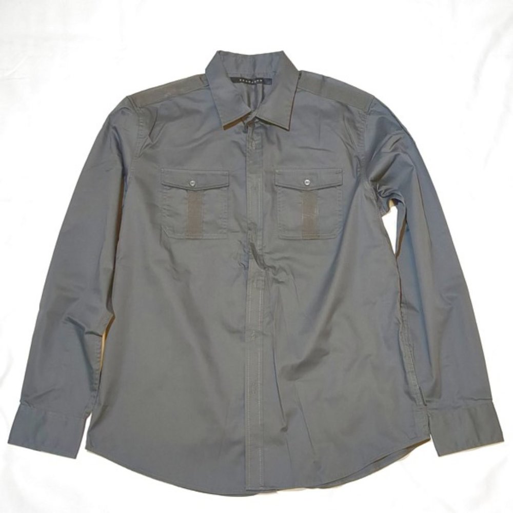 Sean John Men's Gray Long Sleeve Button Down Shirt XL Like New